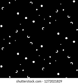 Simple black and white vector illustration. Abstract geometric background pattern