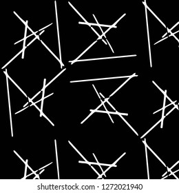 Simple black and white vector illustration. Abstract geometric background pattern