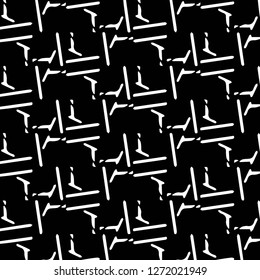 Simple black and white vector illustration. Abstract geometric background pattern
