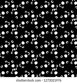Simple black and white vector illustration. Abstract geometric background pattern