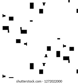Simple black and white vector illustration. Abstract geometric background pattern