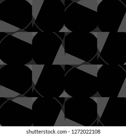 Simple black and white vector illustration. Abstract geometric background pattern