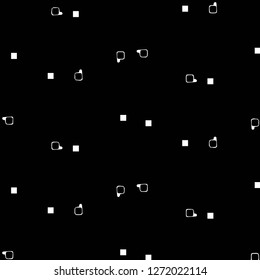 Simple black and white vector illustration. Abstract geometric background pattern