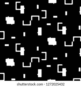 Simple black and white vector illustration. Abstract geometric background pattern