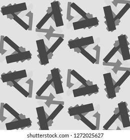 Simple black and white vector illustration. Abstract geometric background pattern
