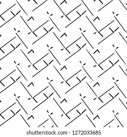 Simple black and white vector illustration. Abstract geometric background pattern