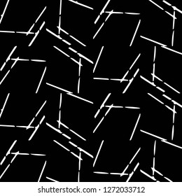 Simple black and white vector illustration. Abstract geometric background pattern