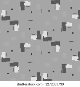 Simple black and white vector illustration. Abstract geometric background pattern