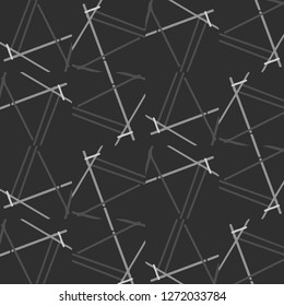Simple black and white vector illustration. Abstract geometric background pattern