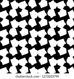 Simple black and white vector illustration. Abstract geometric background pattern