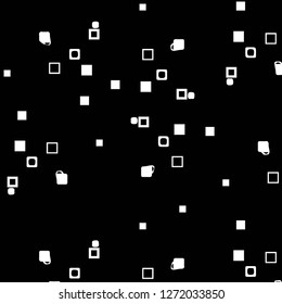 Simple black and white vector illustration. Abstract geometric background pattern