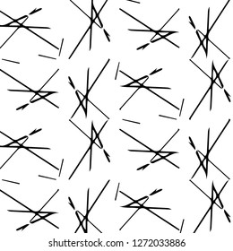 Simple black and white vector illustration. Abstract geometric background pattern
