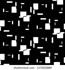 Simple black and white vector illustration. Abstract geometric background pattern
