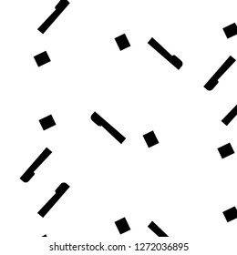 Simple black and white vector illustration. Abstract geometric background pattern