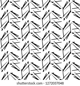 Simple black and white vector illustration. Abstract geometric background pattern