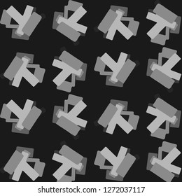 Simple black and white vector illustration. Abstract geometric background pattern