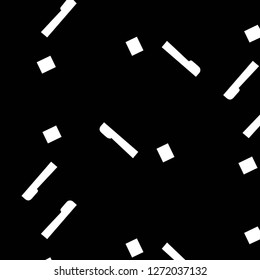 Simple black and white vector illustration. Abstract geometric background pattern