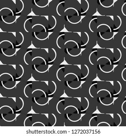 Simple black and white vector illustration. Abstract geometric background pattern