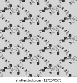 Simple black and white vector illustration. Abstract geometric background pattern