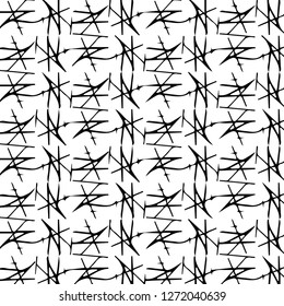 Simple black and white vector illustration. Abstract geometric background pattern