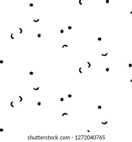 Simple black and white vector illustration. Abstract geometric background pattern