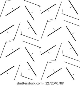 Simple black and white vector illustration. Abstract geometric background pattern