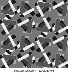 Simple black and white vector illustration. Abstract geometric background pattern