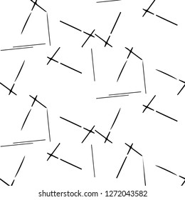 Simple black and white vector illustration. Abstract geometric background pattern