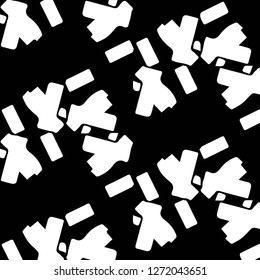 Simple black and white vector illustration. Abstract geometric background pattern