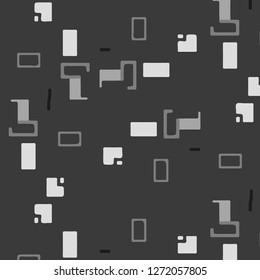 Simple black and white vector illustration. Abstract geometric background pattern