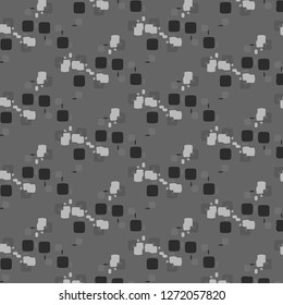 Simple black and white vector illustration. Abstract geometric background pattern