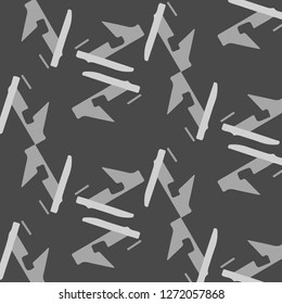 Simple black and white vector illustration. Abstract geometric background pattern
