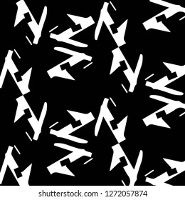 Simple black and white vector illustration. Abstract geometric background pattern