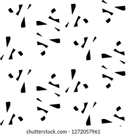 Simple black and white vector illustration. Abstract geometric background pattern