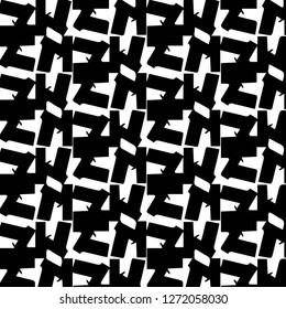 Simple black and white vector illustration. Abstract geometric background pattern