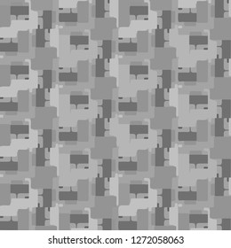 Simple black and white vector illustration. Abstract geometric background pattern
