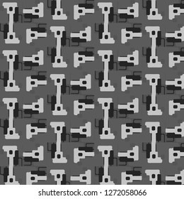 Simple black and white vector illustration. Abstract geometric background pattern