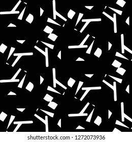Simple black and white vector illustration. Abstract geometric background pattern