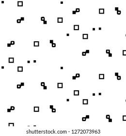 Simple black and white vector illustration. Abstract geometric background pattern