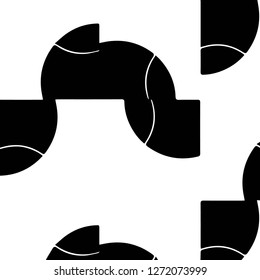 Simple black and white vector illustration. Abstract geometric background pattern