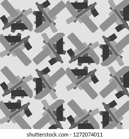 Simple black and white vector illustration. Abstract geometric background pattern