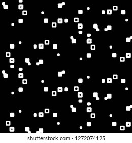 Simple black and white vector illustration. Abstract geometric background pattern