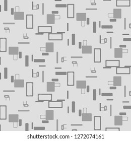 Simple black and white vector illustration. Abstract geometric background pattern