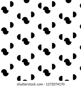 Simple black and white vector illustration. Abstract geometric background pattern
