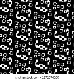 Simple black and white vector illustration. Abstract geometric background pattern