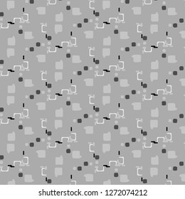 Simple black and white vector illustration. Abstract geometric background pattern
