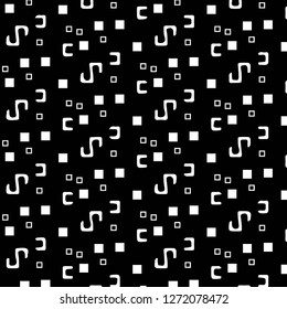 Simple black and white vector illustration. Abstract geometric background pattern