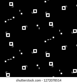 Simple black and white vector illustration. Abstract geometric background pattern
