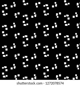 Simple black and white vector illustration. Abstract geometric background pattern