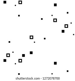 Simple black and white vector illustration. Abstract geometric background pattern